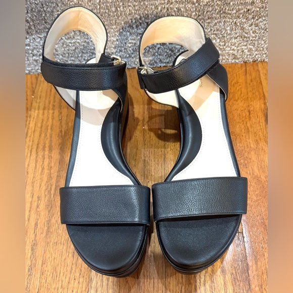 Cole Haan Shoes - Cole Haan Black Leather Ankle-Strap platform Sandals